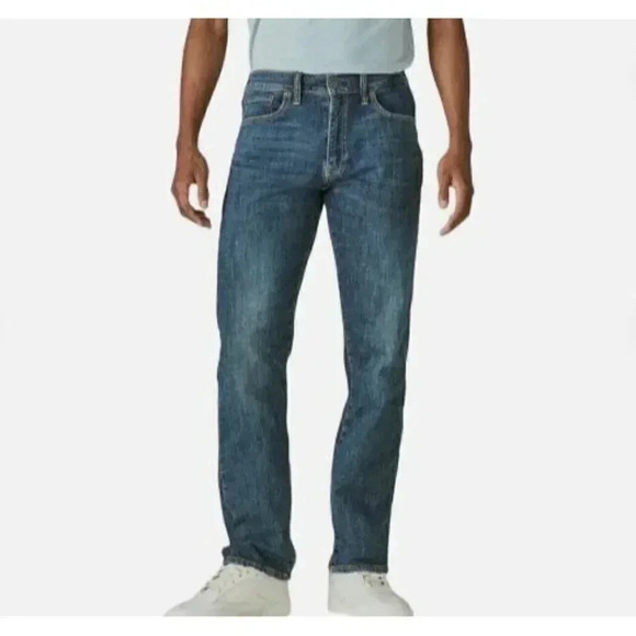 Lucky Brand Other - Lucky Brand Mens 121 Slim Straight Medium Wash Denim Jeans Sz. 30x32 Blue AN GDD